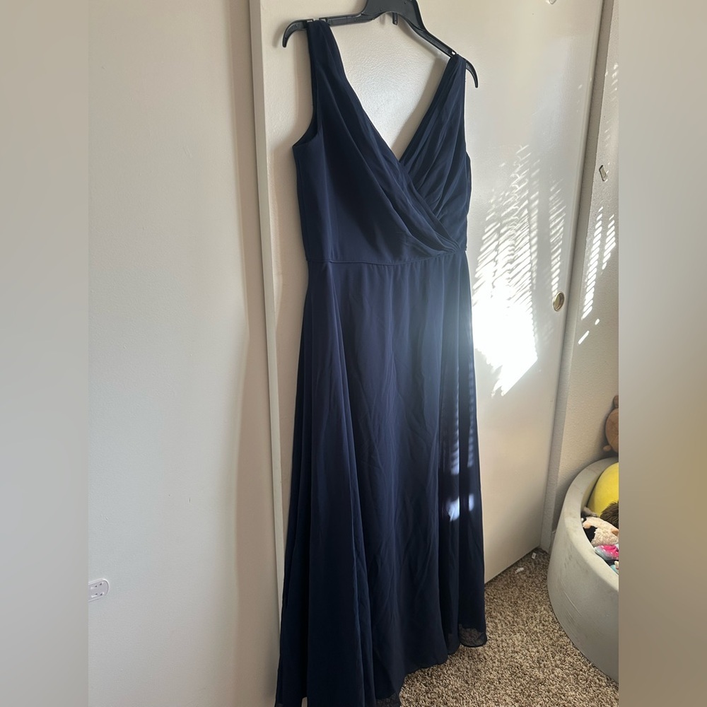 Alfred Angelo Deep Blue Maxi Dress - Picture 4 of 13